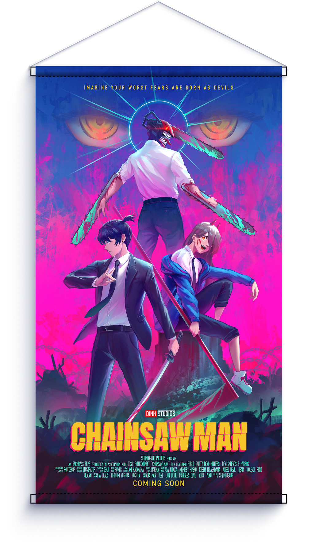 Chainsaw Man Wall Scroll